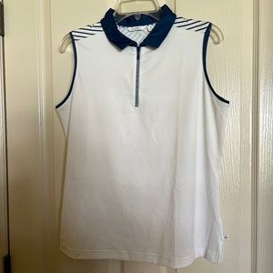 Lady Hagen White Golf Top Medium